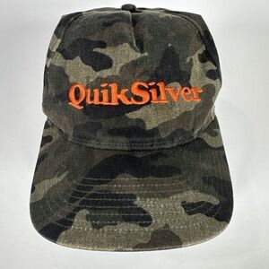 Quiksilver Camo Green Baseball Dad Hat Cap Adjustable